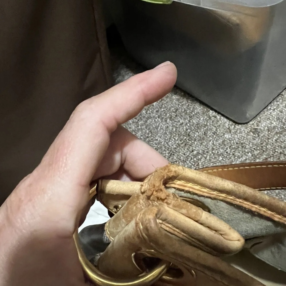 Authentic Louis Vuitton Galleria PM leather hobo DAMIER AZUR handbag - Picture 8 of 13